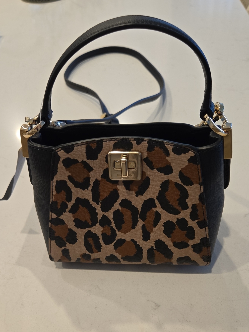 NWT KATE SPADE PHOEBE Spotted Leopard Print Top-Handle Crossbody Bag